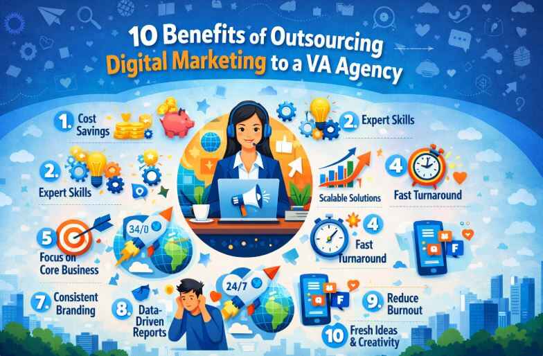 Benefits of Outsourcing Digital Marketing to a VA Agency